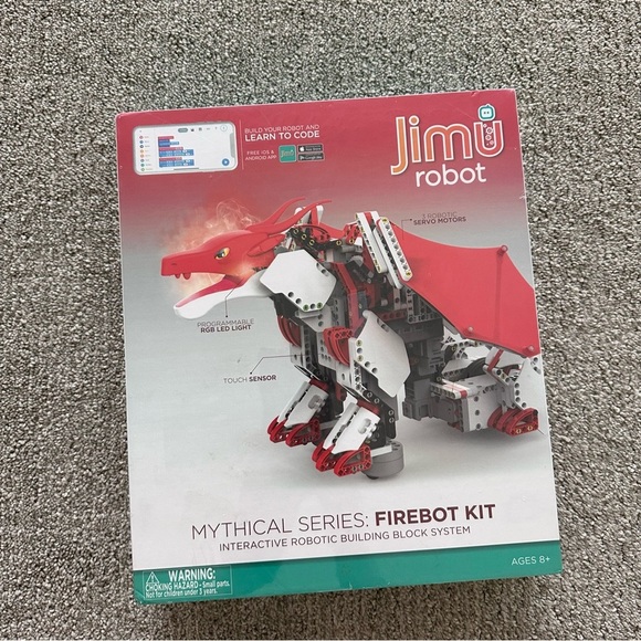 New JIMU FireBot Kit, App-Enabled Building Coding STEM Robot Kit Mythical Series - Picture 1 of 4